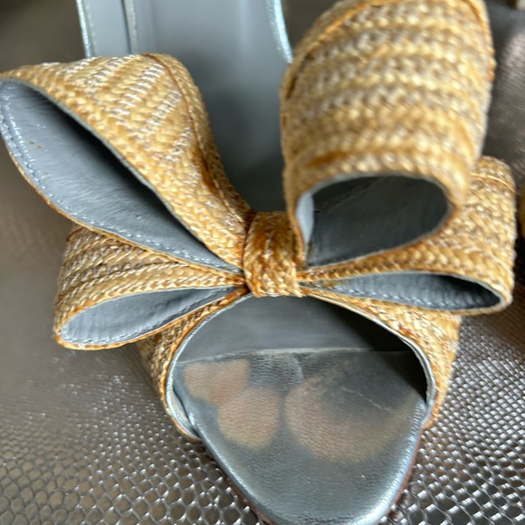 Valentino Size 7.5 Raffia heels - Picture 9 of 15